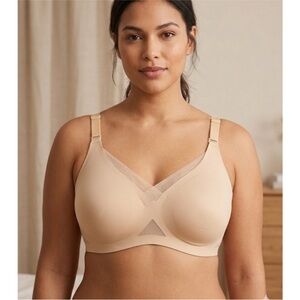 Honeylove CrossOver Wireless Bra Size 2X 42 C/D NWOT